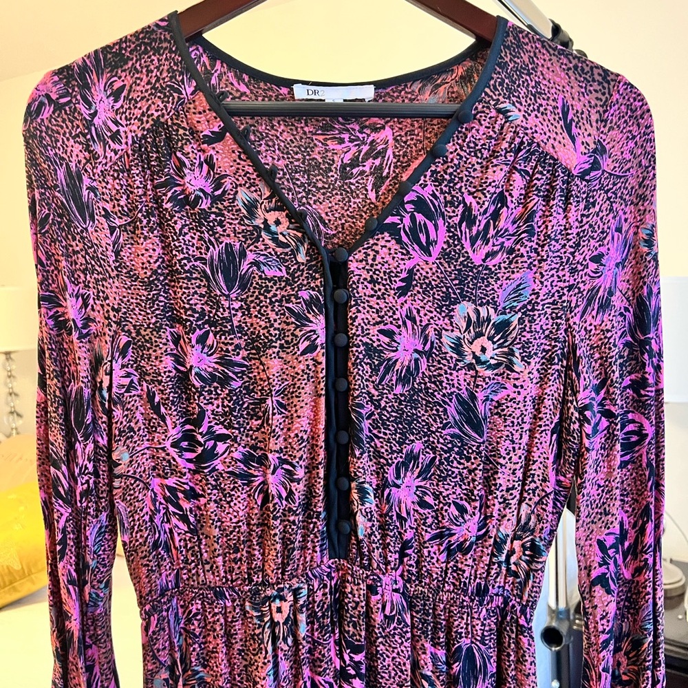 Pink floral dress